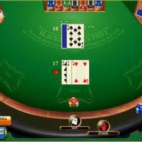 Different types of games in large casino.